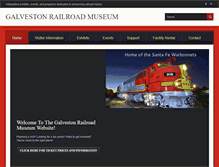 Tablet Screenshot of galvestonrrmuseum.com